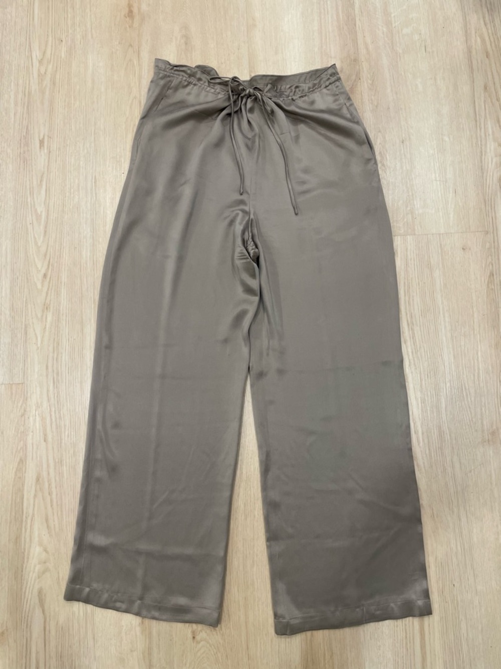 Ann Taylor taupe silk pants Size S